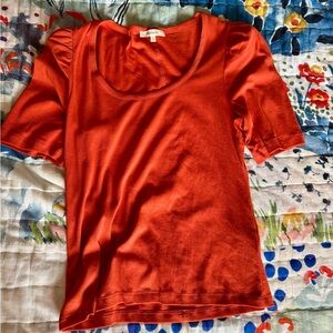 Madewell Vibrant Orange Short Sleeve Tee